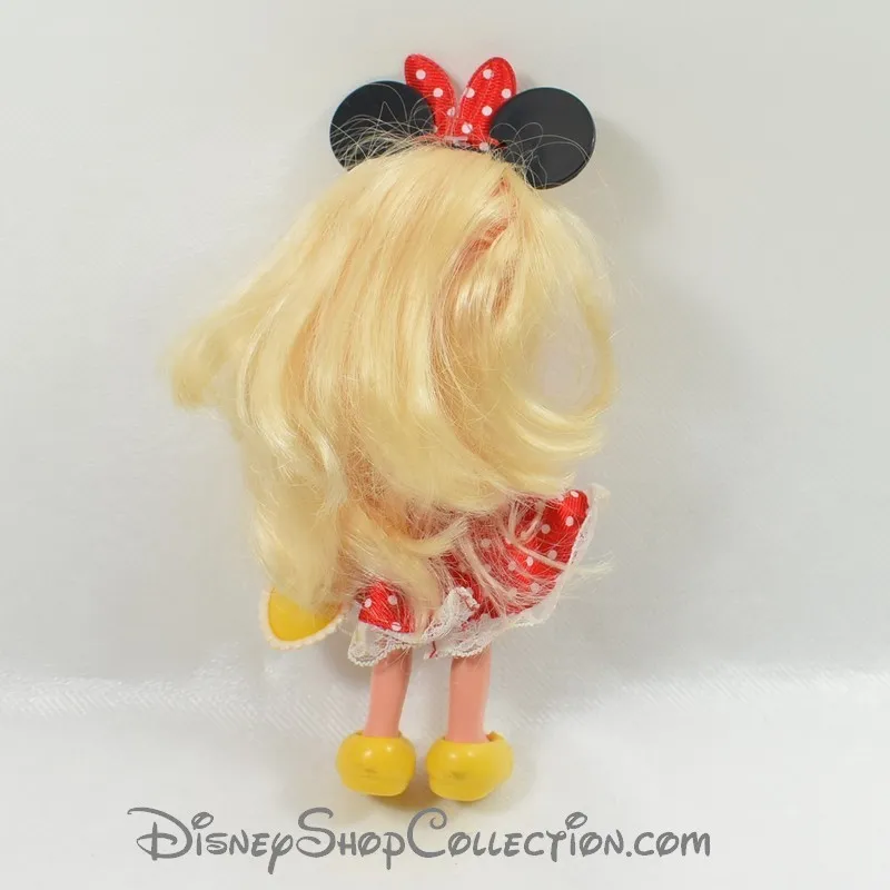 Mini poupée I love Minnie FAMOSA DISNEY blonde robe rouge sac jaune...