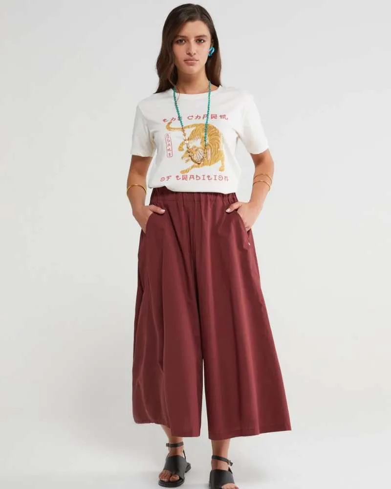 Pantalon culotte en popeline - Ottod'Ame