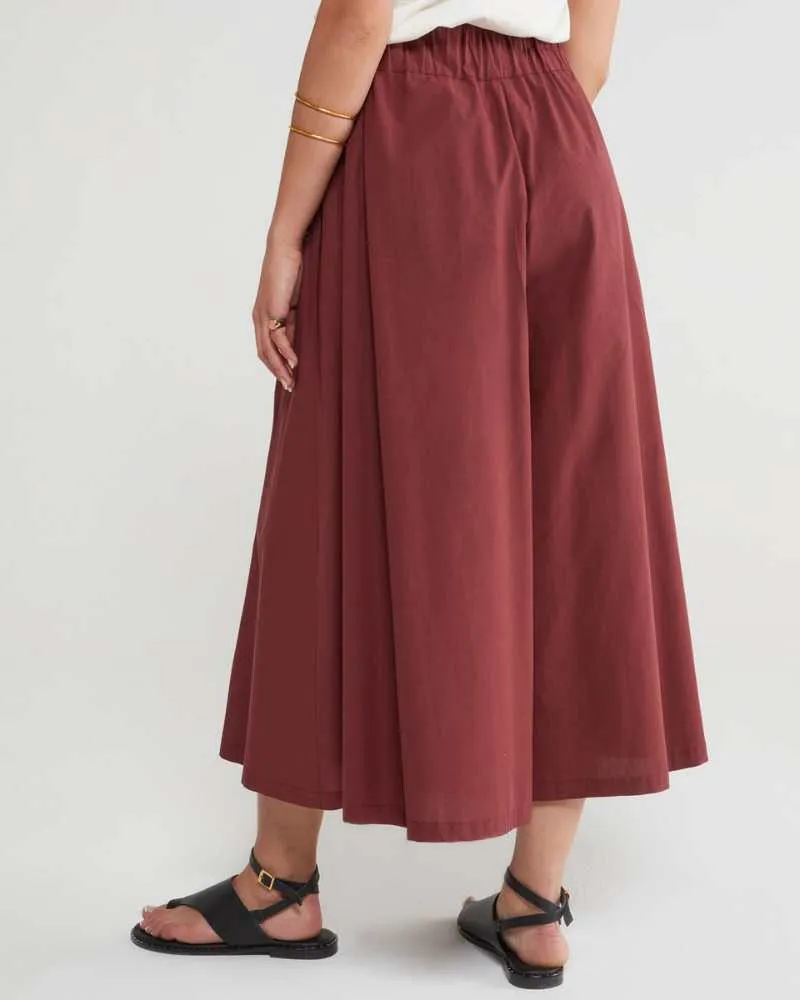 Pantalon culotte en popeline - Ottod'Ame