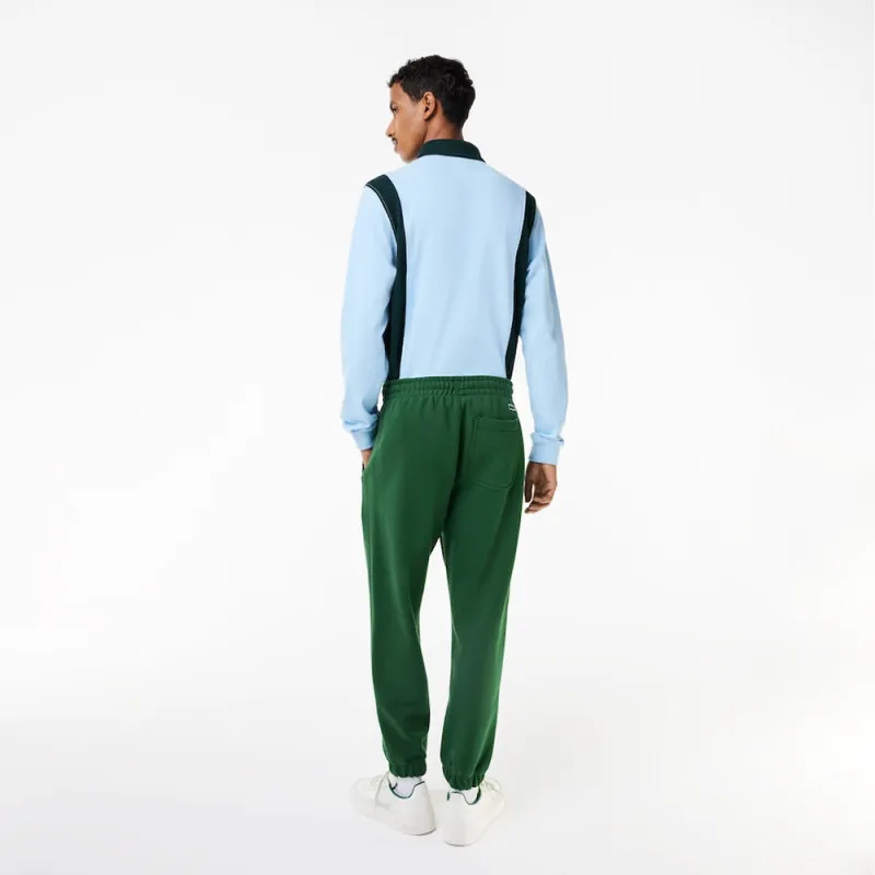 PANTALON DE SURVÊTEMENT HOMME LACOSTE EN COTON BIOLOGIQUE VERT