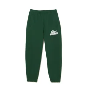 PANTALON DE SURVÊTEMENT HOMME LACOSTE EN COTON BIOLOGIQUE VERT