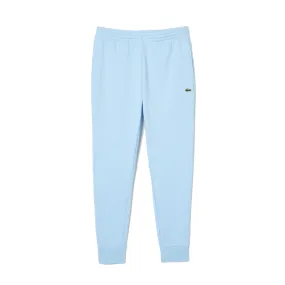 PANTALON DE SURVÊTEMENT HOMME LACOSTE EN MOLLETON DE COTON BIOLOGIQUE BLEU CIEL