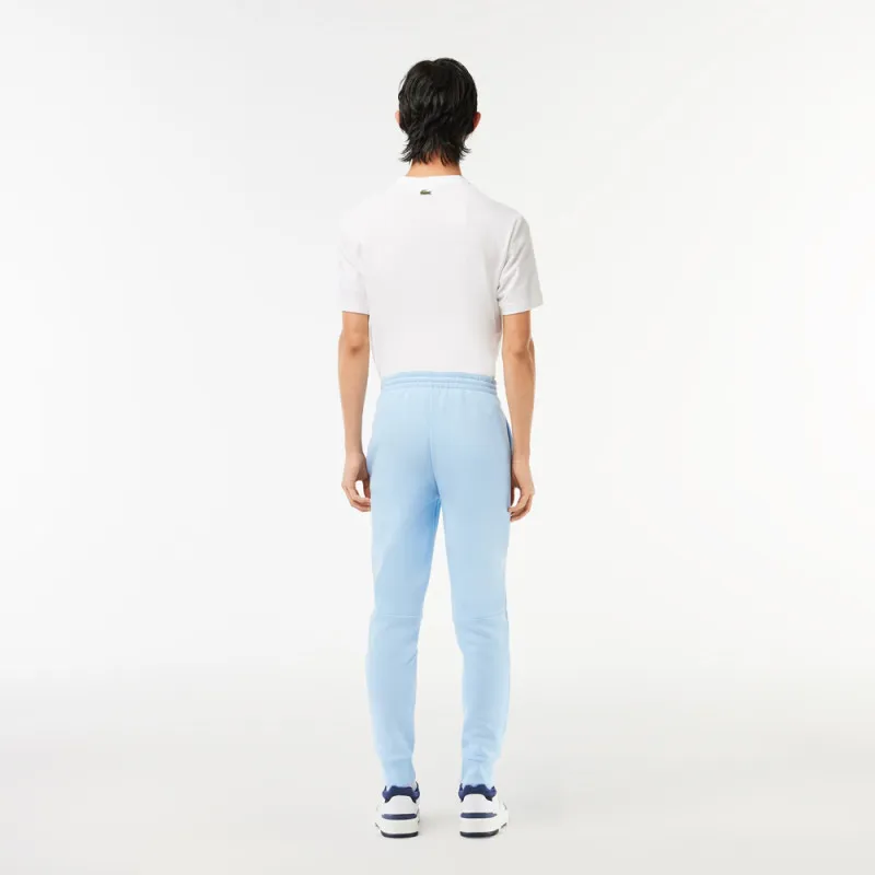 PANTALON DE SURVÊTEMENT HOMME LACOSTE EN MOLLETON DE COTON BIOLOGIQUE BLEU CIEL