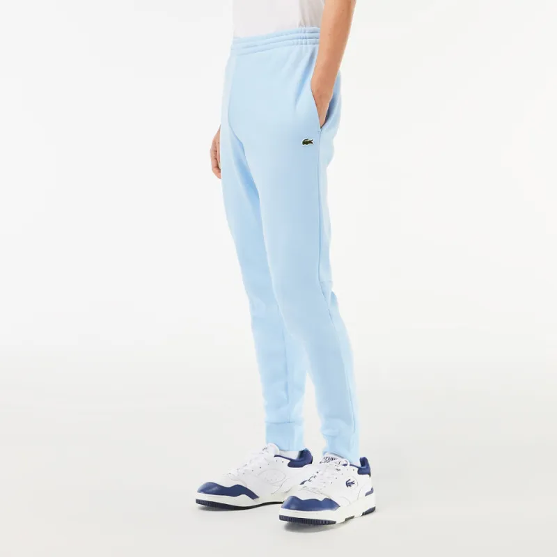 PANTALON DE SURVÊTEMENT HOMME LACOSTE EN MOLLETON DE COTON BIOLOGIQUE BLEU CIEL