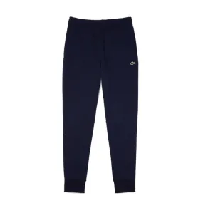 PANTALON DE SURVÊTEMENT HOMME LACOSTE EN MOLLETON DE COTON BIOLOGIQUE BLEU MARINE