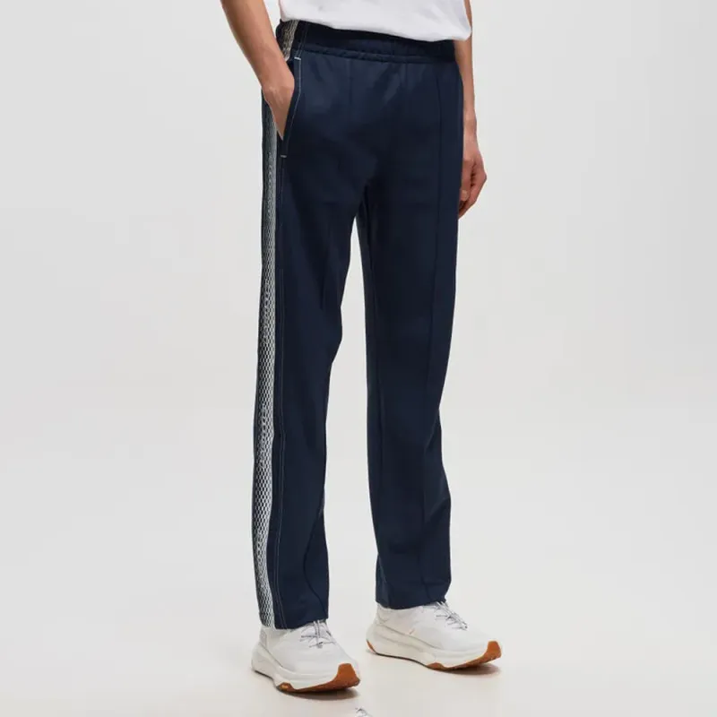 PANTALON DE SURVÊTEMENT HOMME LACOSTE EN PIQUÉ BLEU MARINE