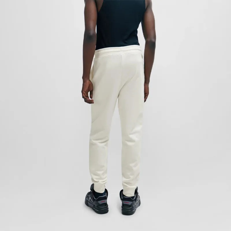 PANTALON DE SURVÊTEMENT HUGO EN COTON ÉPONGE BLANC AVEC LOGO IMPRIMÉ DAYOTE232