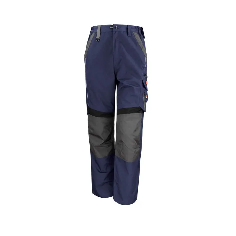 Pantalon de travail multipoches avec renforts à genouillères et zip 65-35 polycoton 270 grs-m2 unisexe Result