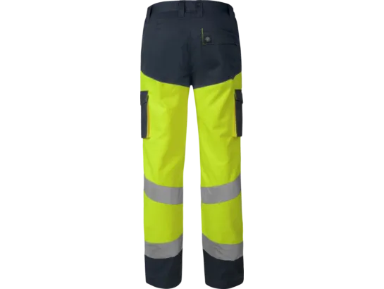 Pantalon de travail Würth MODYF haute-visibilité jaune/marine