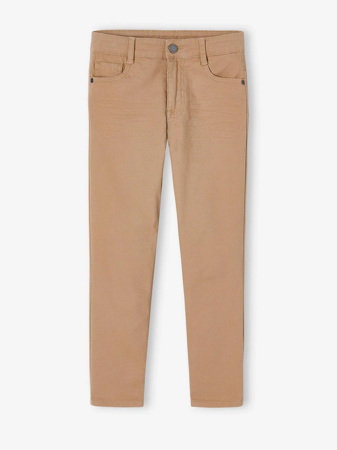 Pantalon droit indestructible garçon beige - Vertbaudet