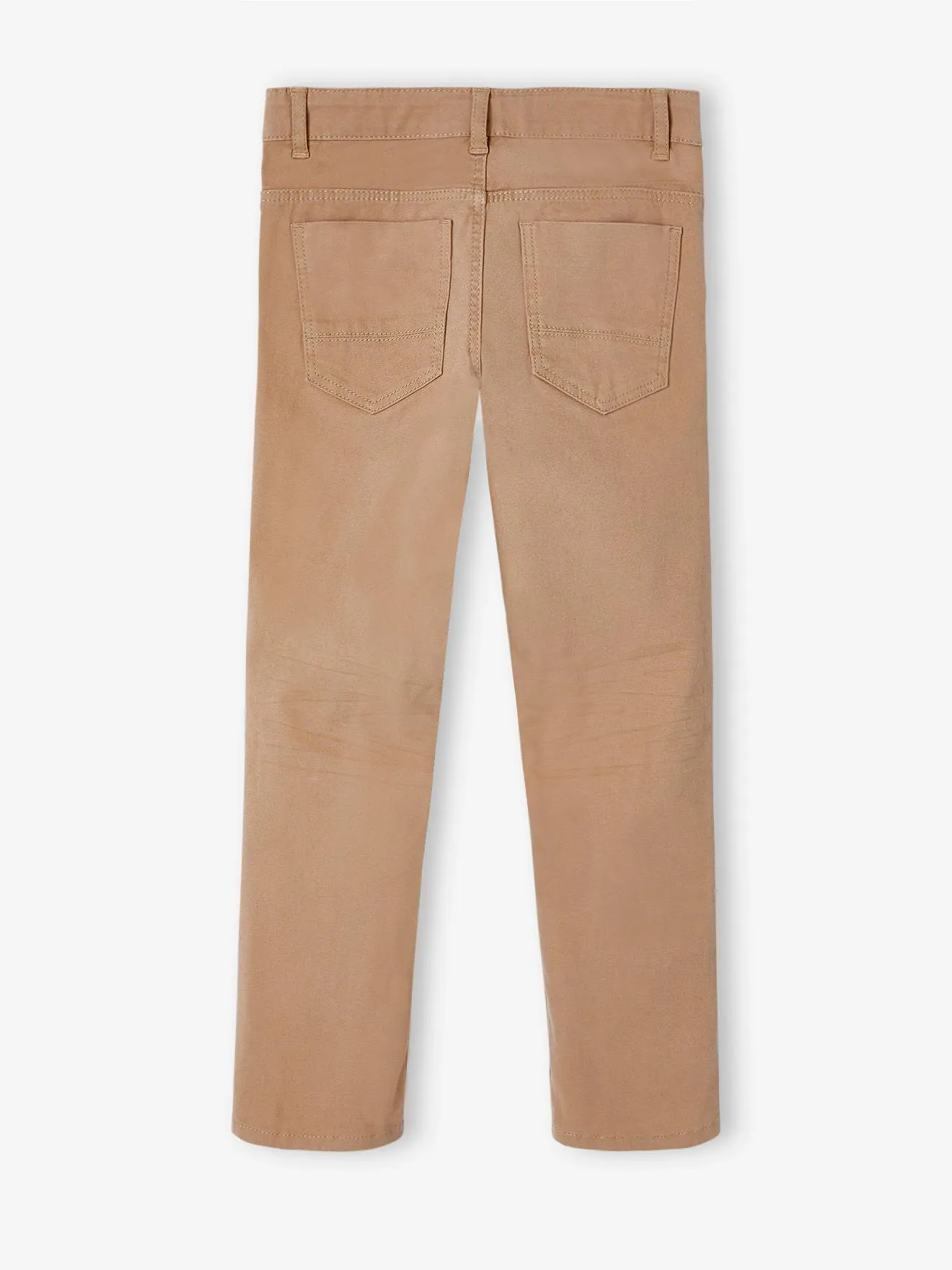 Pantalon droit indestructible garçon beige - Vertbaudet