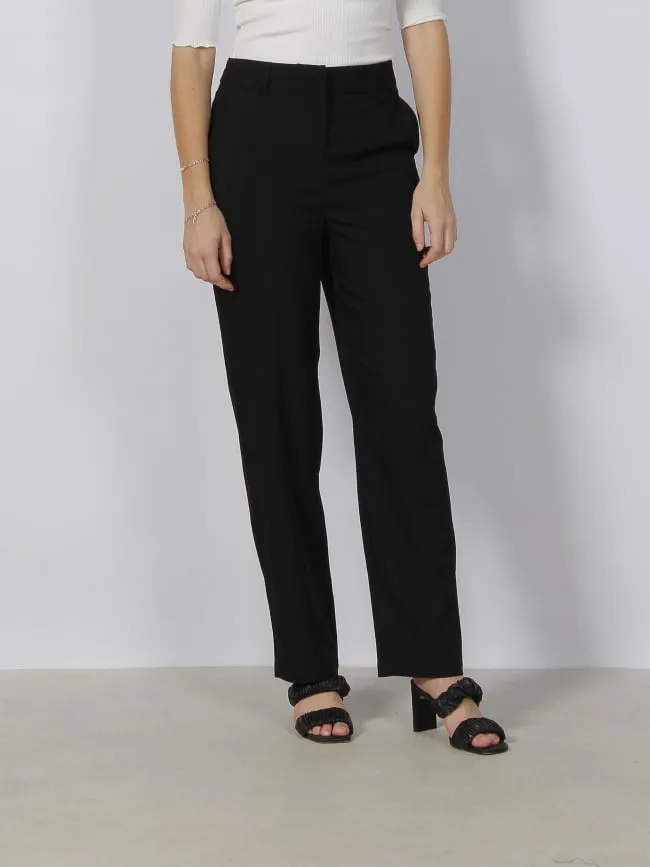 Pantalon droit zelda noir femme - Vero Moda | wimod