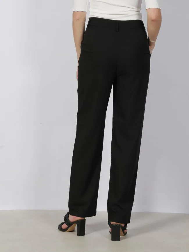 Pantalon droit zelda noir femme - Vero Moda | wimod