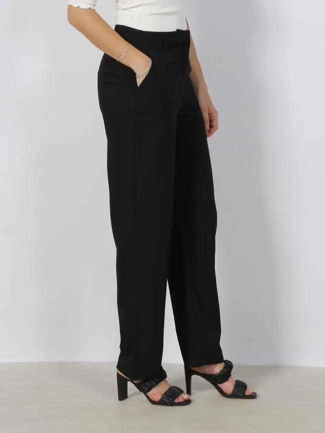 Pantalon droit zelda noir femme - Vero Moda | wimod