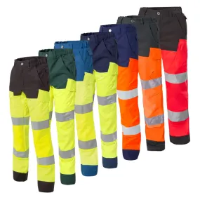 Pantalon haute visibilité classe 2 avec poches genoux Molinel Luklight