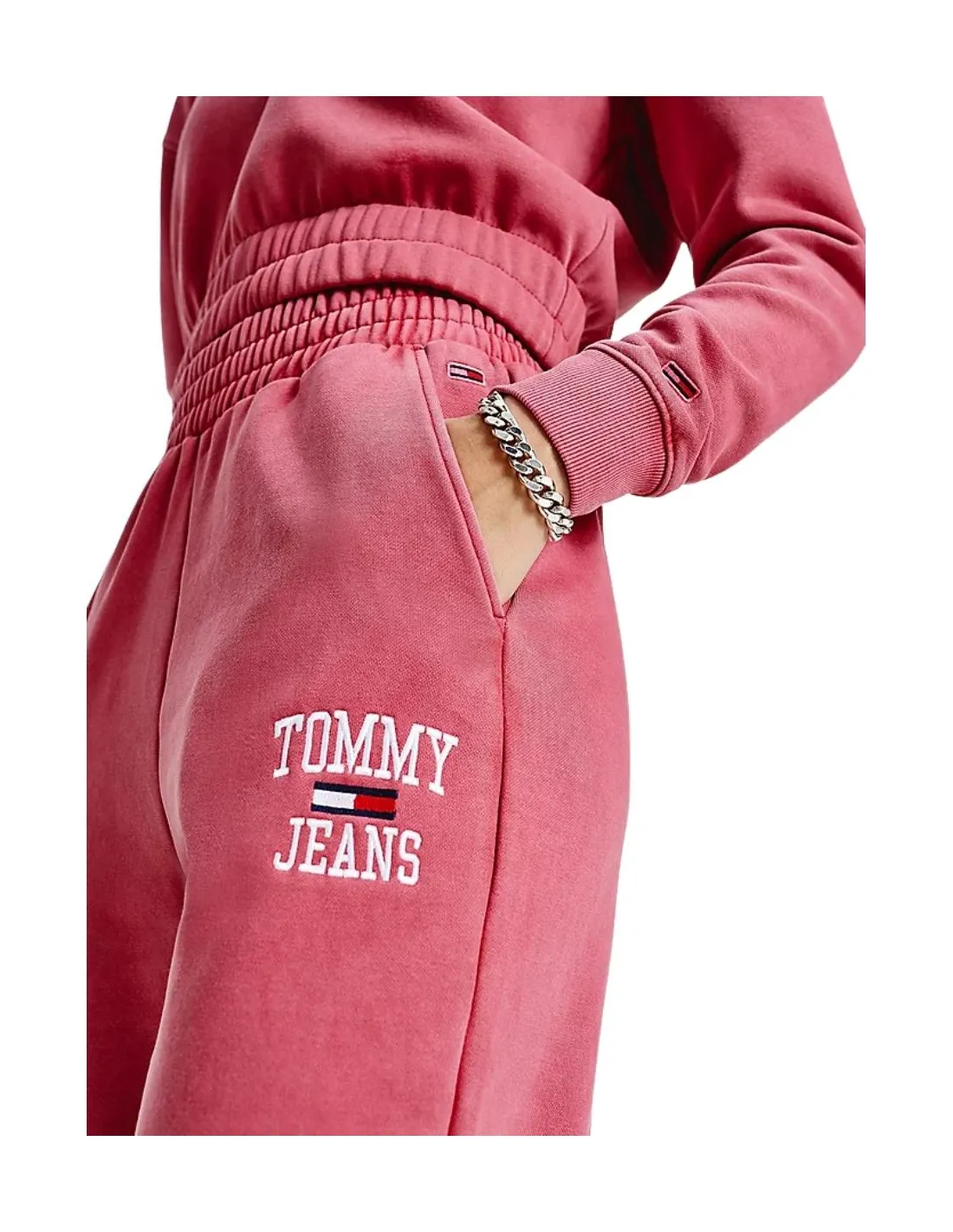 Pantalon jogging Tommy Jeans Ref 55505 Rose