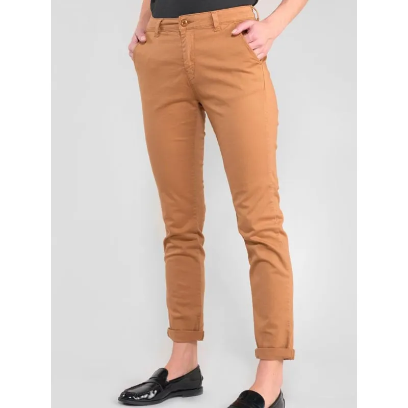 Pantalon large en lin say beige femme - Jacqueline De Yong | wimod