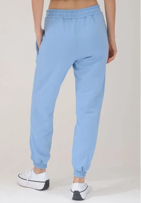 Pantalon survêtement femme bleu confortable et tendance