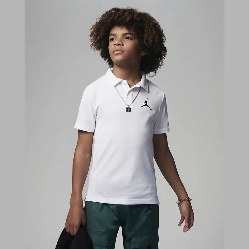 Polo enfant Jordan Jumpman - Blanc - 95C217-001