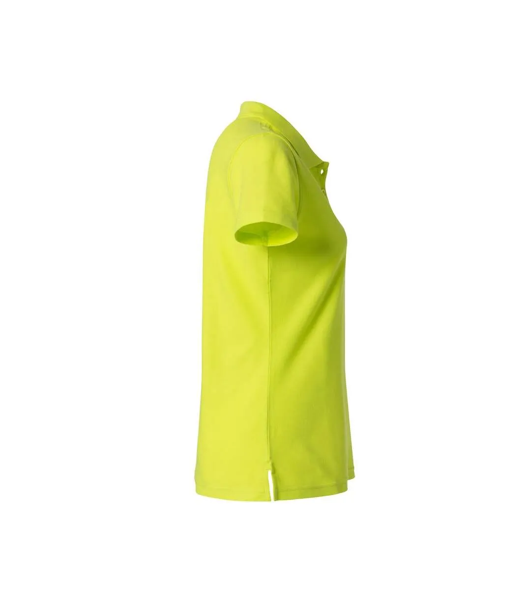 Polo femme vert fluo Clique