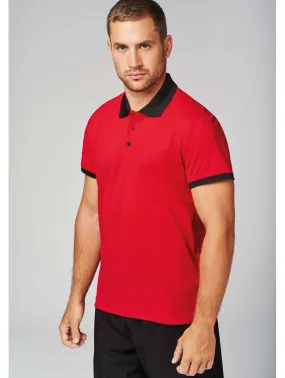 Polo homme respirant performance personnalisé brodé