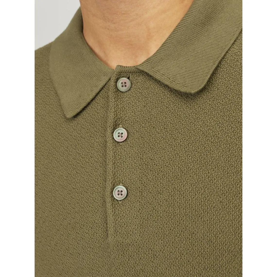 Polo homme vert olive en coton  Jack & Jones - T-shirt / Polo Homme sur MenCorner