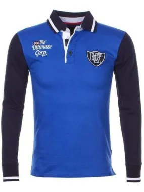 Polo manches longues garçon ECREOR - HARRY KAYN - Bleu