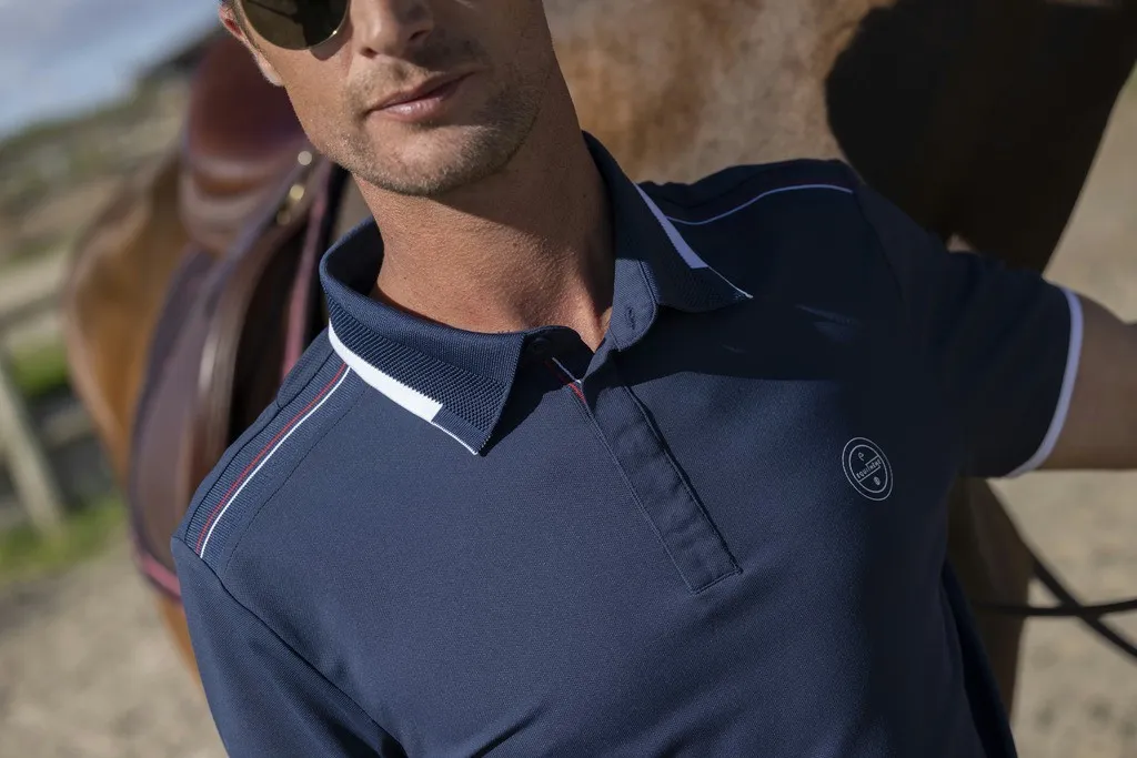 Polo équitation homme Equithème Léo