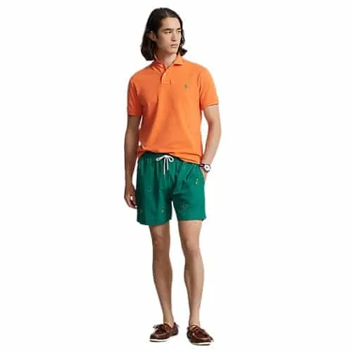 RALPH LAUREN Polo slim orange - SPORT AVENTURE