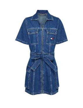 Robe cargo femme Tommy Jeans Ref 59393 1A5 Bleu Denim