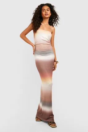 Robe longue tie dye transparente