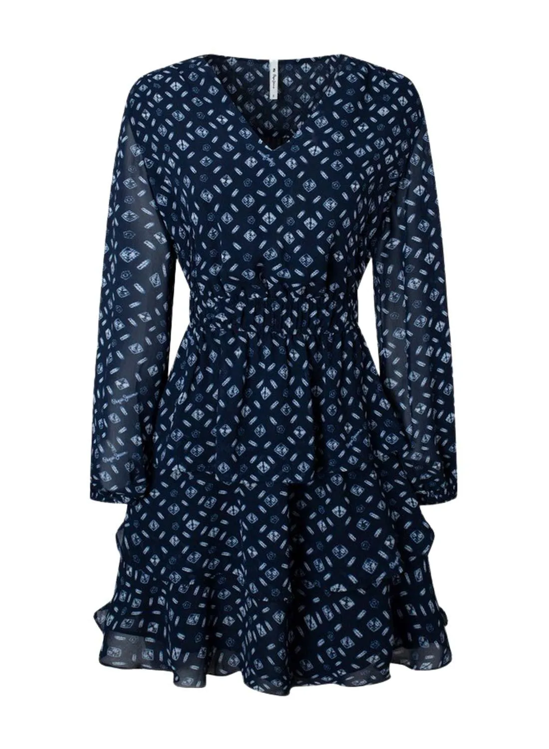 Robe Pepe Jeans Eyra Bleu Marine pour Femme