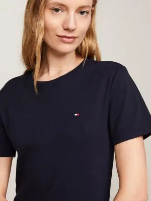 Robe T-shirt moulante longueur mini | Bleu | Tommy Hilfiger