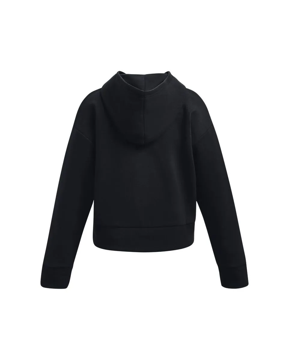 Sweat à capuche Enfant UA RIVAL FLEECE CROP HOODIE Noir