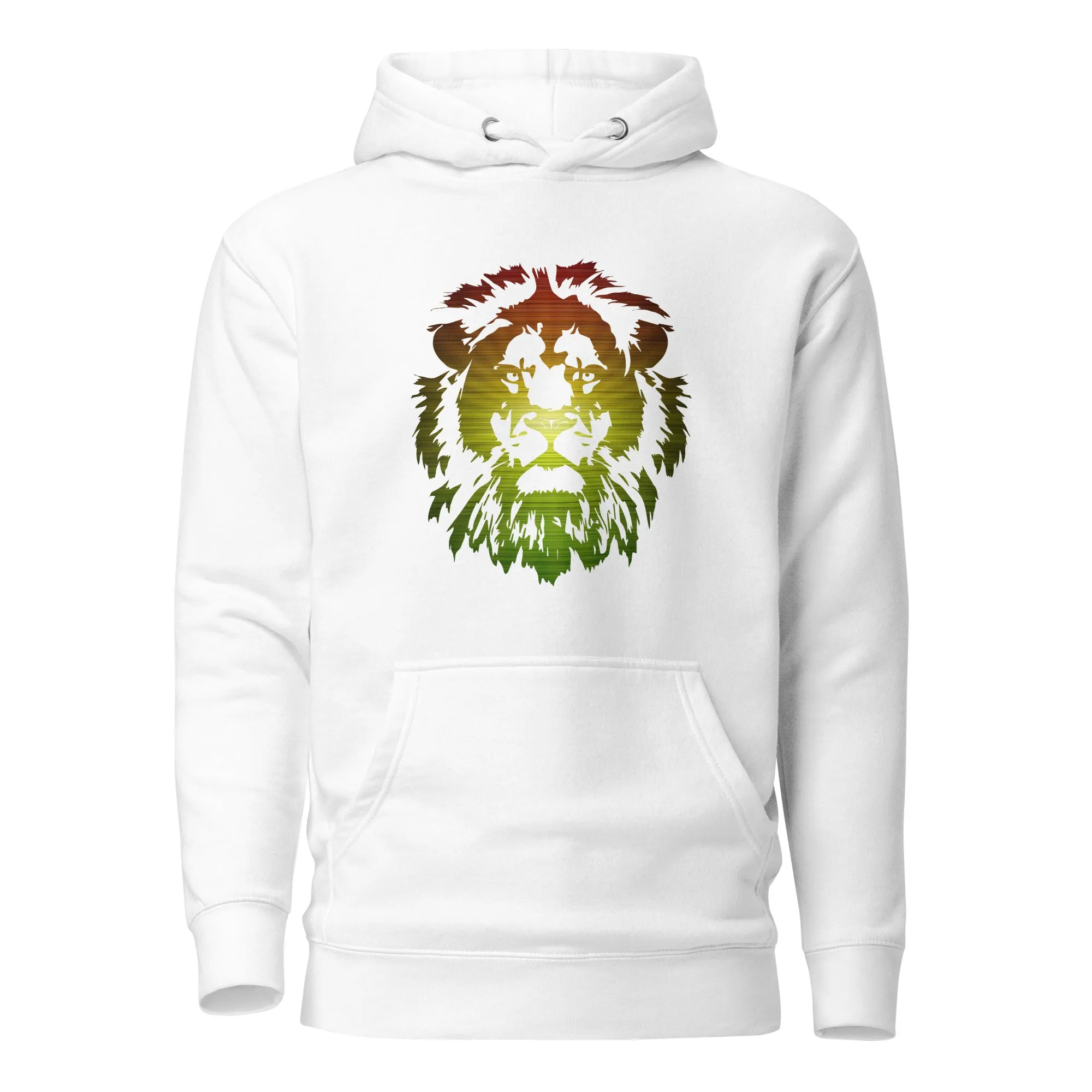 Sweat à capuche - Unisexe - Tête de Lion aux couleurs panafricaines D021 (Hoodie en plusieurs couleurs)