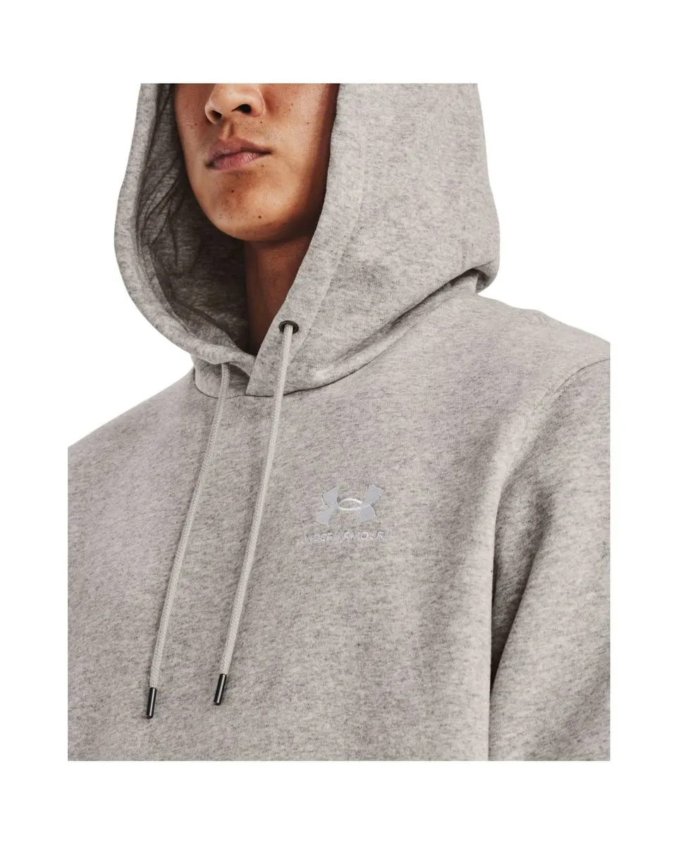 Sweatshirt à capuche manches longues Homme UA ESSENTIAL FLEECE HOODIE Gris