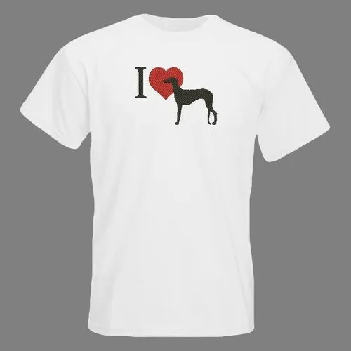 T shirt  blanc ,  taille  , m  , 190grs ,  brodé  ,  galgos ,  chiens , broderie , 25 cm  , mondial relay