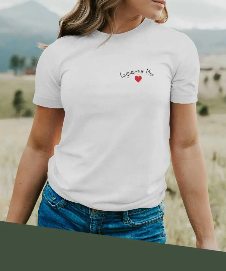 T-Shirt Cagnes-sur-Mer Coeur