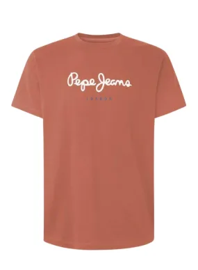 T-shirt Pepe Jeans Eggo Orange pour Homme