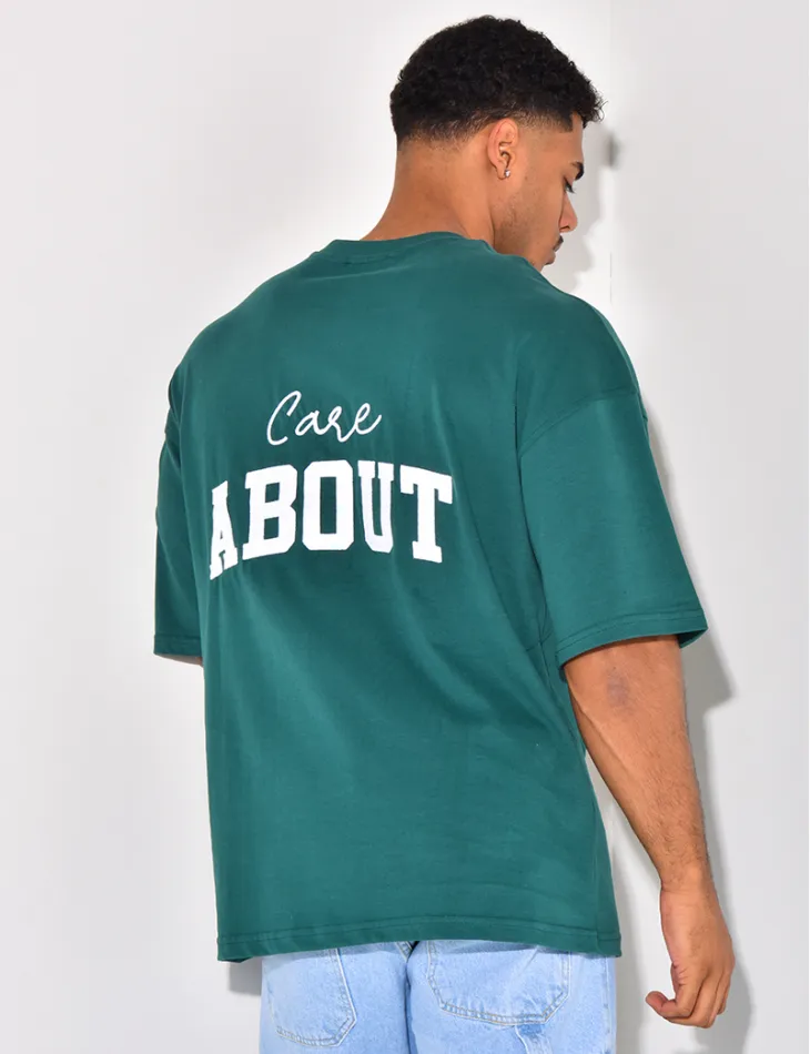 T-shirt "care about" / 61543 - JEANS INDUSTRY