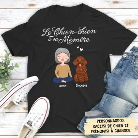 T-shirt Unisex Personnalisé - Le Chien-Chien À Sa Mémère