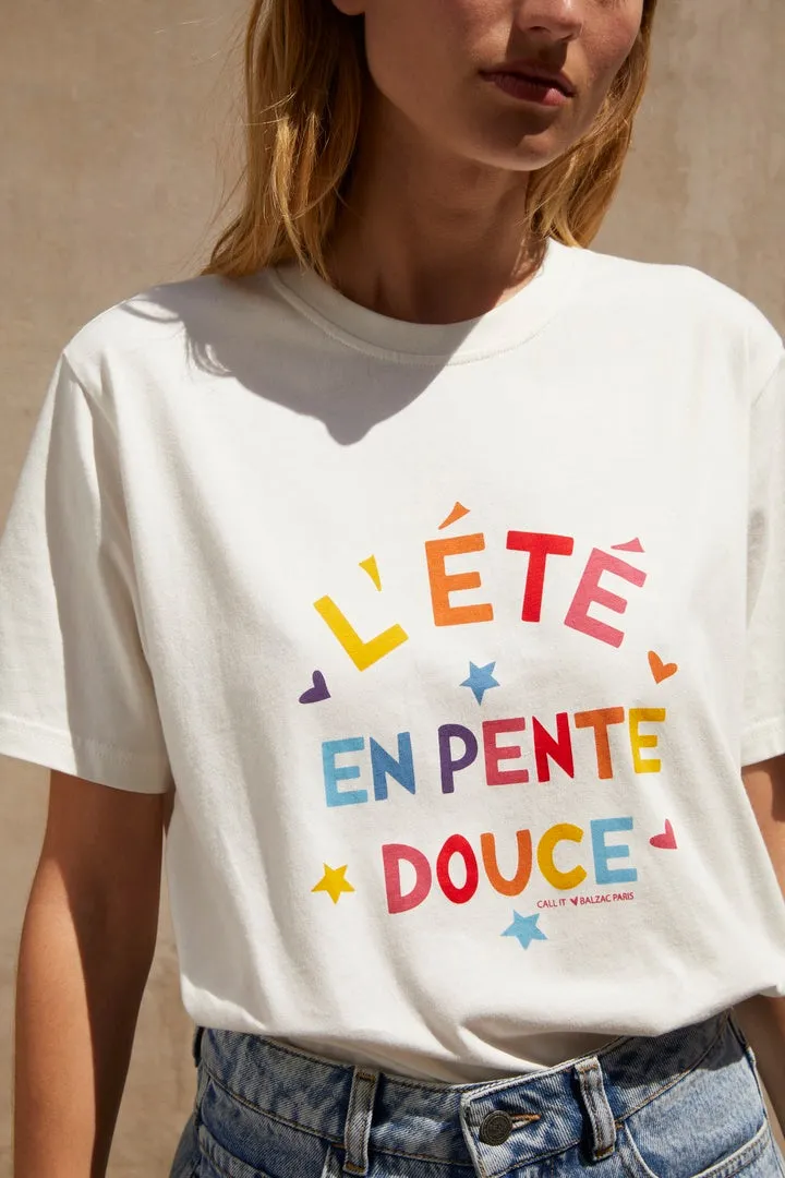 Tee-shirt Bree L'été en pente douce multicolore