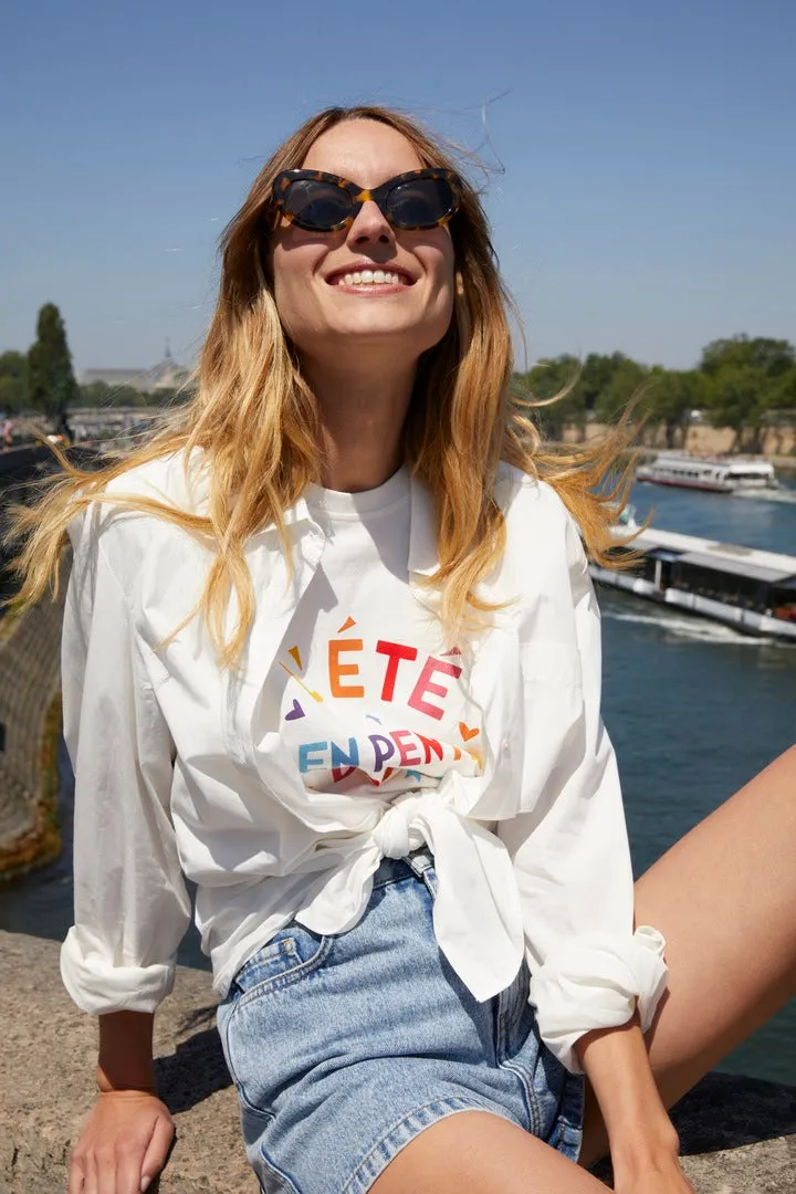 Tee-shirt Bree L'été en pente douce multicolore