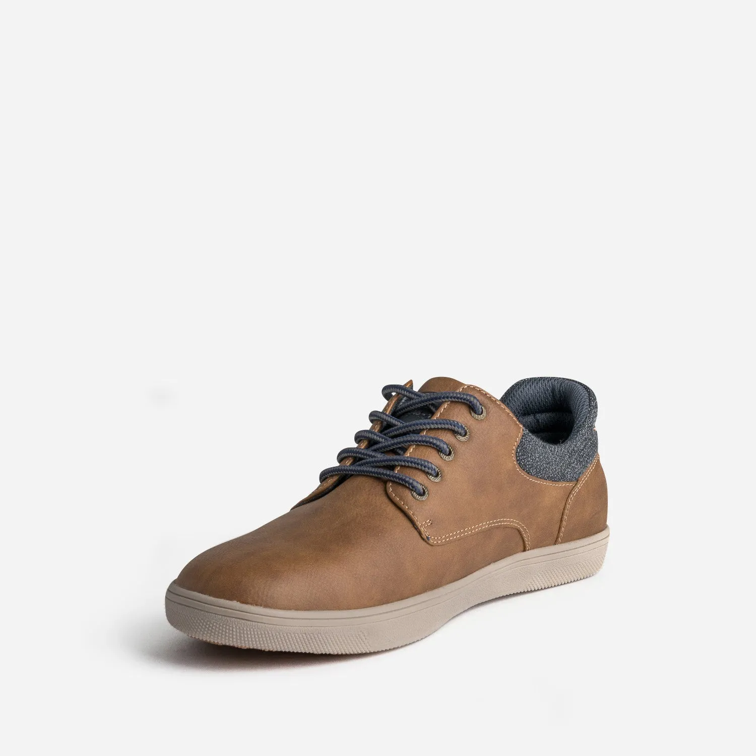 Tennis cognac détail textile chiné - Baskets / Tennis Homme | ERAM