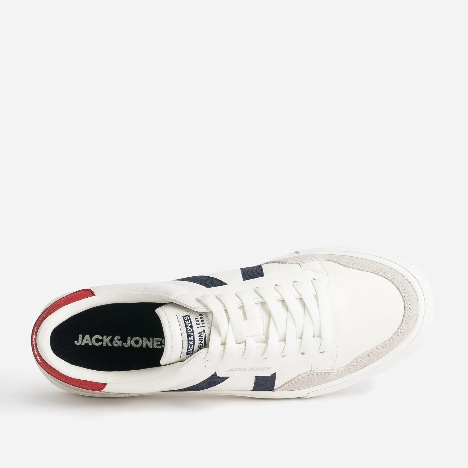 Tennis JACK&JONES blanche, grise, rouge et marine - Baskets / Tennis Homme | ERAM