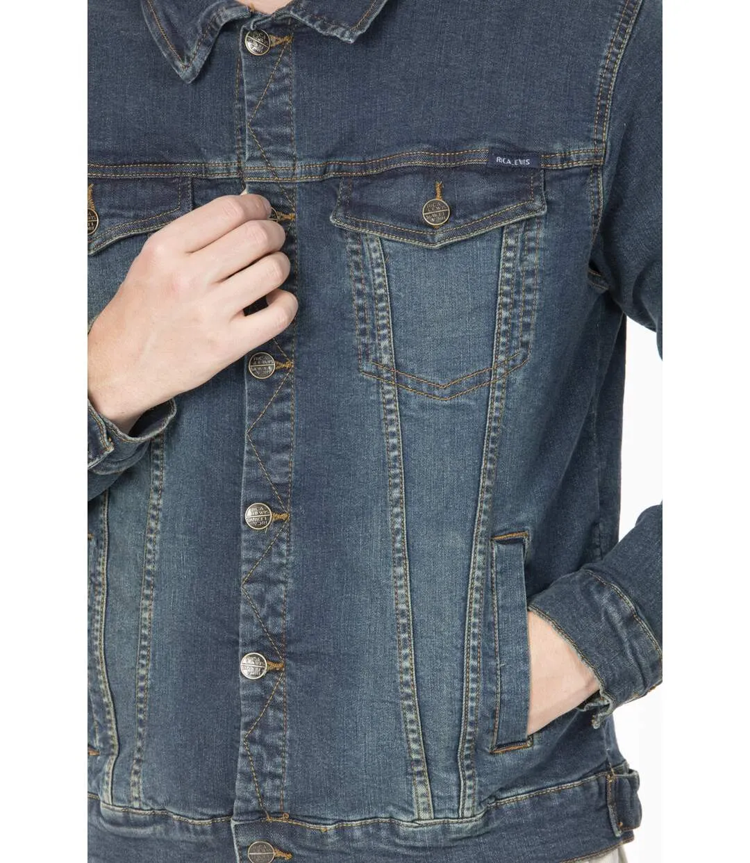 Veste en jeans stretch coupe ajustée FAITH 'Rica Lewis'