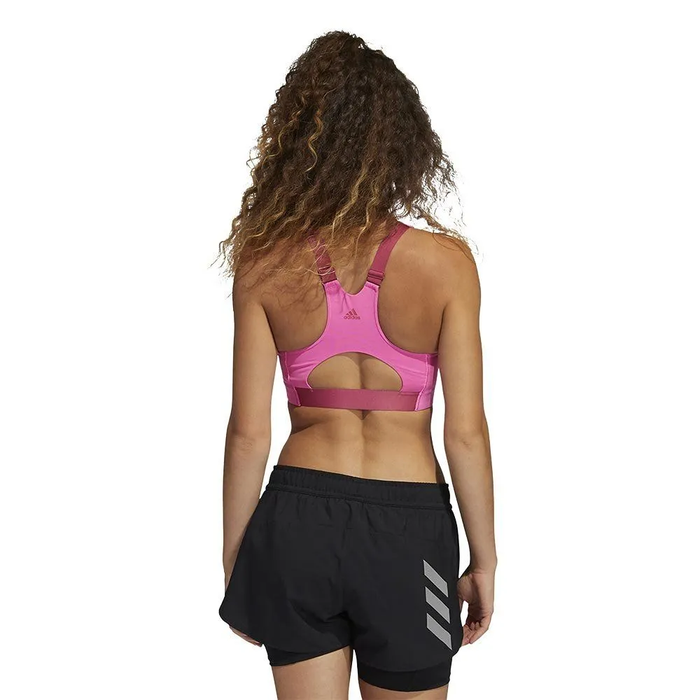 Vêtements de sport adidas Femme | Brassière de running adidas Ultimate Alpha Life Bra Screaming Pink/Wild Pink/Wild Pink pour fe